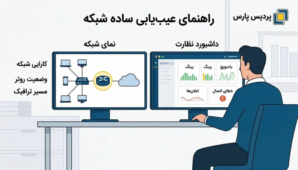 عیب یابی شبکه 